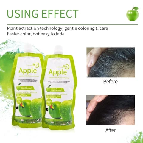 Original Apple Hair Color - Ammonia Free-No Side Effect - 1000ml