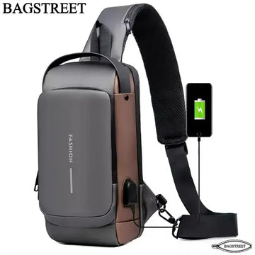 Chest Bag Multi function Cross-body Sport Running Travel Sling Pack Anti-theft For Men