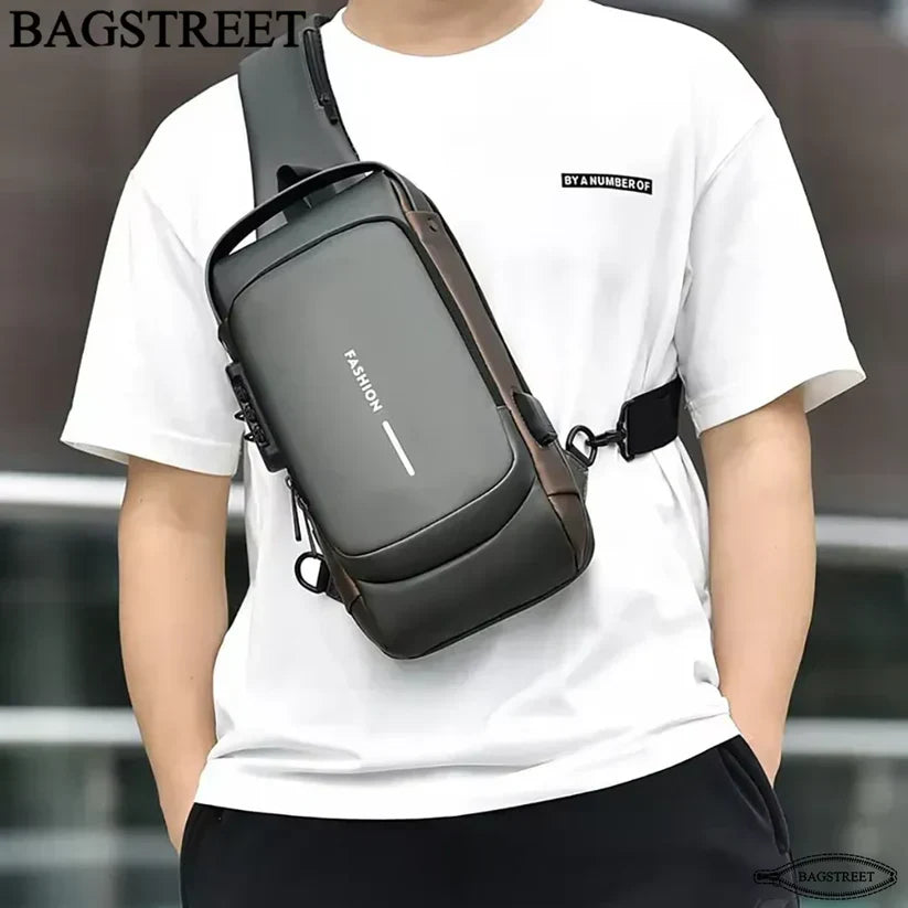 Chest Bag Multi function Cross-body Sport Running Travel Sling Pack Anti-theft For Men